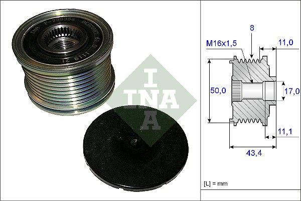 WILMINK GROUP Механизм свободного хода генератора WG1253684